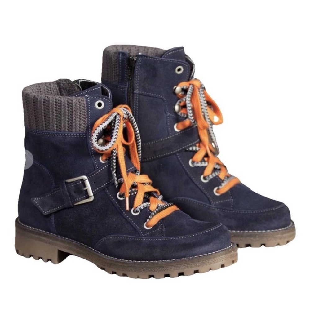 BOS & CO Waterproof Lace-Up Suede High Ankle Utility Boots Size 38 Size 8